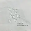 Taladro de uñas K9 a través del fondo generoso joyería de uñas de azúcar diamante diamante destello rectangular hielo a través de cristal azúcar taladro decoración de uñas