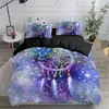 Impresión digital transfronteriza juego de tres piezas atrapasueños mandala floral bohemio pluma colcha ropa de cama al por mayor