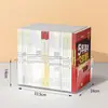 Caixa de Armazenamento de Livros Caixa de Armazenamento Transparente para Desktop Lanche Brinquedo Sala de Estar Dormitório Caixa de Cosméticos Caixa de Molde Acrílico