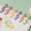Clip de Papel Musical de Colores de Venta Caliente Fabricante Envío Gratis Clip de Papel con Recubrimiento de Plástico Creativo con Forma Especial Clip de Papel al Mayoreo en Stock