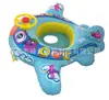 Asiento Inflable de Avión para Nadar de PVC, Barco para Jugar, Flotador de Agua para Bebé con Volante, Bocina, Flotador Anillo Inflable