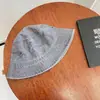 Chapéu de Pescador Jeans Lavado Retrô Estilo Hong Kong Moda Casal Chapéu Bacia Velho de Aba Curta Respirável Cor Pura Fino Primavera e Verão