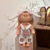 Boneca Espanhola de Batata Mia 24cm Boneca 30cm Menina Feita à Mão DIY Waldorf com Roupas Trocáveis