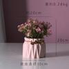 Planta de Hortensia Artificial en Maceta Flor Falsa Bonsái Regalo de Boda Planta Verde Estilo Pintura al Óleo Orquídea Crisantemo Flor de Alta Simulación
