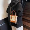 Bolso cubo de diseño nicho 2025 primavera nueva moda casual simple textura moda para damas bolso bandolera de hombro