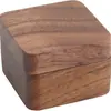 Caja con forma de corazón para púas de guitarra, caja de púas de guitarra de madera, caja de púas de nogal, se puede grabar con logo