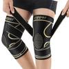 Amazon rodillera de iones de cobre transfronteriza de nailon tejido de compresión protector de pierna fitness baloncesto correr calentador de pierna