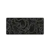 Mouse pad de jornal retrô com toque de alta qualidade, mouse pad extragrande personalizado para computador gamer masculino e mesa de escritório