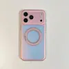 Funda Magnética Color-Blocking Láser Dopamina Adecuada para iPhone 17 Pro Max, Soporte Apple 16, 15 Anti-Caídas