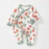 Roupa Borboleta para Bebê Recém-nascido 0-3 Meses Primavera e Outono Algodão Puro Classe A Roupa Íntima Macia Macacão Sem Costura para Meninos e Meninas
