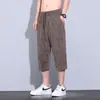 Pantalones Casuales de Verano para Hombre Transpirables Casuales Alta Elasticidad Pantalones Cortos de Moda Versátiles Shorts de Rayas de Meteoro Tendencia Masculina