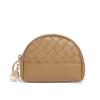 2026 Bolso Nuevo para Mujer Cartera Tejida Hecha a Mano Billetera Sencilla para Monedas Billetera de Piel Sintética Bolso Pequeño con Cremallera para Cosméticos