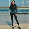 Traje de Surf para Pareja al por Mayor Traje de Pantalón Largo de Manga Larga para Hombre y Mujer Cubre Vientre Traje Delgado de Medusa Traje de Buceo Traje de Baño para Pareja