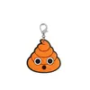 Llavero de PVC de caca de dibujos animados, llavero con forma de langosta, accesorio para mochila, pequeño regalo creativo y lindo, llavero novedoso