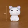 Decoração de micro paisagem artesanato decorativo de resina pequenos ornamentos de mesa boneca fofa de desenho animado ornamentos de gatinho para carro