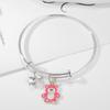 Pulseira feminina versátil de desenho animado de alta qualidade para casal, melhores amigas, pulseira para três pessoas com pequenos presentes, joias estudantis por atacado