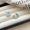 Brincos de Gota de Óleo Colorida Artística de Nicho Tipo C Brincos Estilo Ins Brincos Frescos Brincos de Luxo Versáteis Estilo Japonês e Coreano