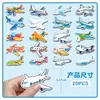 20 Piezas de Imanes Suaves para Refrigerador de Aviones, Personalizados y Creativos, Venta Caliente Transfronteriza, Vehículos de Dibujos Animados, Pegatinas Magnéticas Impermeables, Venta al por Mayor