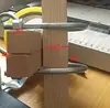 Abraçadeira em U cruzada para tubo, fivela quadrada para tubo quadrado, fivela quadrada, conector de tubo galvanizado, abraçadeira de fixação para tubo de aço quadrado 25/30