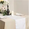 Suministro de Camino de Mesa de Terciopelo Italiano Estilo Americano de 12*108 Pulgadas para Boda, Banquete, Decoraciones de Mesa para Fiesta, Camino de Mesa Largo