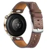 Adecuado para Huawei Gt5 Gt4 Correa de Reloj para Mujer de 41 mm Hebilla de Botón de Moda de Cuero Correa con Hebilla de Pin