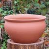 Maceta de terracota transpirable sin esmaltar color rojo buganvilia maceta grande de barro sin esmaltar rosa maceta de cerámica de tubo alto maceta para suculentas y pilas viejas