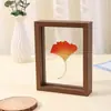 Marco de fotos de cristal transparente de doble cara "doble felicidad" corte de papel DIY decoración de mesa al por mayor 678 pulgadas A4 marco para especímenes de plantas marco de fotos