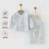 Ropa para Bebé Recién Nacido Otoño Bebé Traje de Ropa Interior de Dos Piezas con Abertura Ropa de Monje para Bebé Recién Nacido Clase A