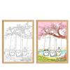 Pintura Decorativa Luminosa Usaki Fofa para Quarto Infantil Luminária de Cabeceira Luz Noturna Cura Animação Desenho Animado Pintura de Iluminação