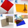 Placa de resistência para PC Laranja Vermelho Amarelo Verde Azul Roxo Placa de PC 3mm5mm Preto Opalino Marrom Cinza Fumê Policarbonato