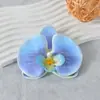Filme de Simulação Flor Phalaenopsis Pétalas Flores de Simulação Acessórios Adorno de Cabeça Presilha de Cabelo DIY Artesanal Decoração de Cerimônia de Casamento