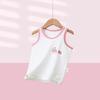 Colete Infantil de Algodão Puro Refrescante e Respirável para o Verão, Unissex Classe A Estilo Japonês Cartoon Fresco Camiseta Interna Pijama