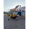 Equipo de elevación autopropulsado grúa de construcción de ingeniería hidráulica oruga control remoto pluma telescópica grúa araña plegable