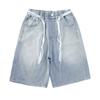Pantalones Vaqueros Sueltos de Pierna Ancha de Longitud Media para Niñas Verano 2025 Nuevos Pantalones para Niños Estilo Coreano Casual Hasta la Rodilla Transfronterizos
