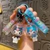 Chaveiro Iridescente Galvanizado de Desenho Animado Kuromi Pingente de Bolsa Pequeno Acessório Boneca Chaveiro Fofo Exquisito para Meninas