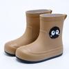 Botas de chuva femininas fofas e da moda, cano médio, desenho animado, cano baixo, cano médio, botas aquáticas, adulto, quatro estações, sapatos quentes e impermeáveis