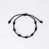 Pulseira da Sorte Popular 7 Nós da Amazon Simples e Personalizada Feita à Mão Ajustável Pulseira de Amizade para Casal