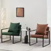 Sillón individual nórdico, sofá perezoso, silla de ocio simple de arte de hierro de lujo ligero italiano, silla tigre para sala de estar de apartamento pequeño