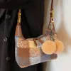 Bolsos Transfronterizos para Mujer 2025 Nuevo Bolso de Mano de Moda Nicho de Alta Gama a Cuadros Bolso Versátil de Hombro Cruzado