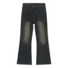 Jeans para Hombre Transfronterizos de Alta Calidad Jeans Desgastados Pantalones Rectos de Pierna Ancha