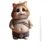 Colgante de Gato Lindo de Acrílico de Amazon Transfronterizo Decoración Interior de Coche Llavero de Mochila Adorno Colgante Decorativo