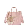 Bolso de Mano de Cuero Suave de Moda Tendencia 2026, Bolso Cruzado Sencillo con Patrón de Lichi, Bolso Tote Versátil para Mujer