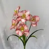 Flores Artificiales al por Mayor del Fabricante Ramo de 5 Cabezas Tulipanes Flip-Flap Boda Hotel Paisaje Decoración del Hogar Arreglo Floral Fotografía