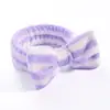 Faixa de Cabelo Veludo Coral Estampa Leopardo Bolinhas Laço Europeia e Americana Transfronteiriça Faixa para Lavar o Rosto Faixa para Maquiagem Esportiva Acessórios de Cabelo