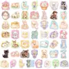 Nuevas pegatinas decorativas creativas de estilo lindo y fresco transfronterizas de 100 piezas para journaling DIY, pegatinas planas impermeables