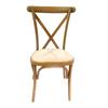 Silla de Comedor para Boda con Respaldo de Horquilla Silla de Castillo para Hotel Restaurante Silla para Boda Banquete al Aire Libre Venta al por Mayor Imitación Madera Hierro Forjado Respaldo