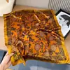 Pañuelo Delgado de Seda de 70 cm con Estampado de Poni, Pañuelo para Mujer, Accesorio para Camisa, Pañuelo para el Cuello, Pañuelo Cuadrado Pequeño, Chal de Alta Gama