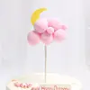Decoración para Pastel de Cumpleaños Popular en Internet Lindo Conejito Rosa Princesa Adornos que Mueven la Cabeza Adornos de Pastel de Hada