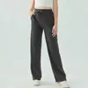 Pantalones de pierna ancha de verano, holgados, casuales, elásticos para fitness, secado rápido, deportivos, con cordón, pantalones de yoga de cintura alta