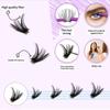 320 racimos 16 filas pestañas postizas falsas DIY transfronterizas 4 piezas pinzas removedor de pegamento 50P60P80P100P cabello comercio exterior